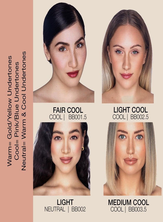 Bellapierre BB Cream SPF 20 – Mineral Sunscreen & Liquid Foundation, Lightweight Face Moisturizer with Buildable Coverage, Matte Finish, Non-Toxic, Paraben-Free, Cruelty-Free – 1.7 oz - Dark Cool - Image 5